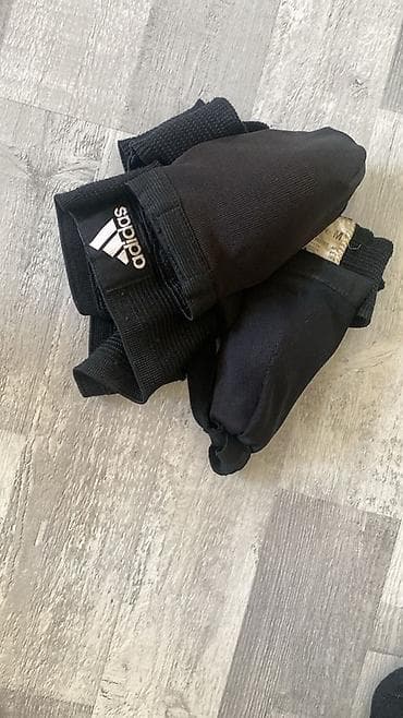 Əlcəklər: Muay Thai/ boks üçün tam dəst - Qalxanlı döyüş şortu: qara rəng, ön — 9