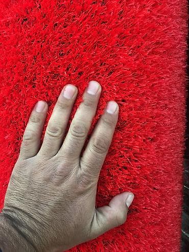 qazonlar: Qırmızı süni ot örtüyü (qırmızı qazon) - Rəng: parlaq qırmızı - — 5