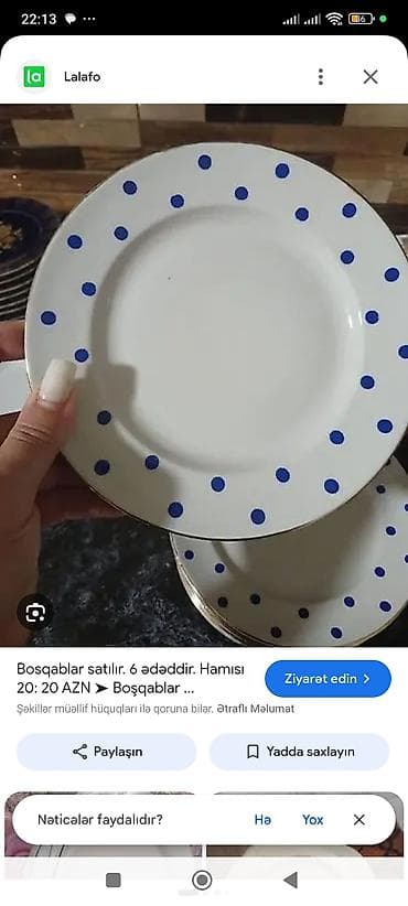 qedmi süfre: Çay dəsti, rəng - Qara, Farfor, 6 nəfərlik — 10