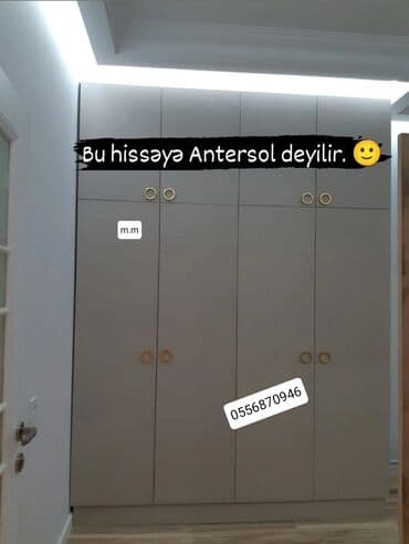 Dolablar: Yeni, Açılan, 4 qapılı Düz dolab, Qarderob, paltar dolabı, Azərbaycan — 4