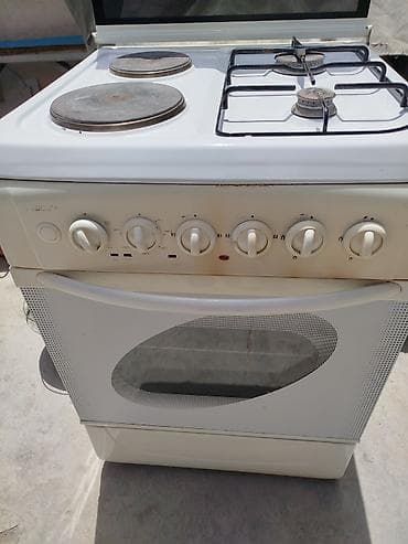 Dörd gözlü peç ikisi qaz ilə işləyir ikisi elektrik ilə işləyir, soba