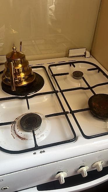 ev peci: Qaz plitəsi Ayrıca dayanan, 4 gözlü, İşlənmiş — 2