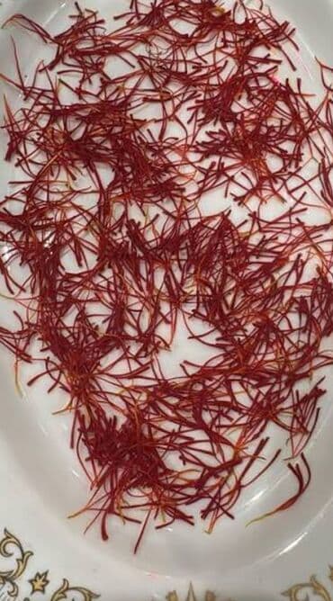 içki: Safran – təbii ətir və rəng verən ədviyyat - Məhsul növü: Safran — 1