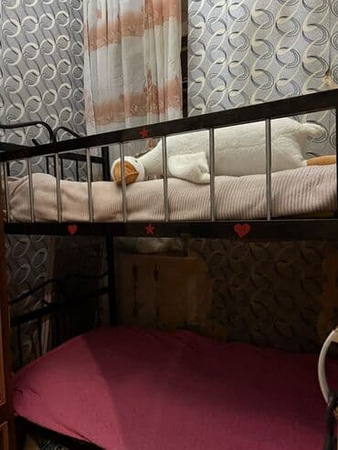 Кулоны и подвески: Для девочки и мальчика, Кровать, Без матраса, Без выдвижных ящиков, Железные — 2