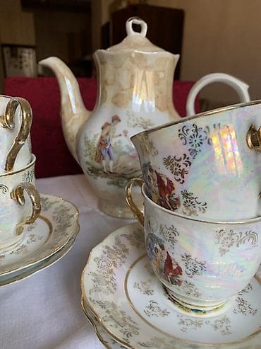 çaydan: Чайный набор, цвет - Золотой, Фарфор, 4 персон — 6