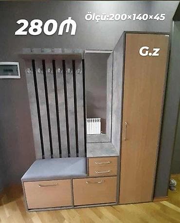 bal: Dəhliz üçün funksional və yığcam dolab. Dolabda güzgü, üst dolabça və — 10