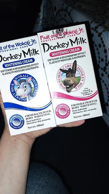 Fruit of the Wokali Donkey Milk Whitening Cream – bədən üçün ağardıcı