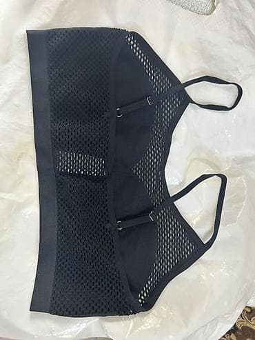 Şəxsi əşyalar: Qadınlar üçün rahat mesh detallı bralet/top - Model: incə rezinli — 2