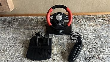 oyun sukanı satışı: Oyun sükan dəsti – rul, ayaq pedalları və əl əyləci/ötürmə modulu — 1