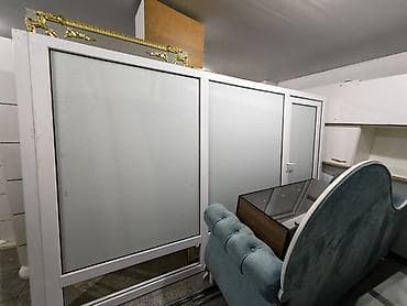 PVC alüminium profilli iç otaq arakəsmə dəsti - Material: ağ rəngli