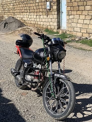 passat diskleri: Motosiklet – kafe-reyser üslubunda kustom - Rəng: qara/qırmızı — 4