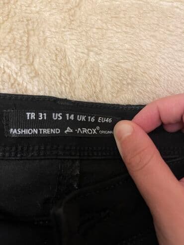 up watch qiymeti azerbaycanda: Qara dar kəsimli şalvar (Arox Fashion Trend) - Rəng: qara - Kəsim — 2