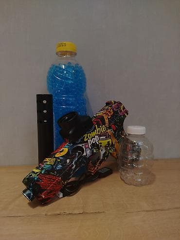 marvel oyuncaq: USB ilə işləyən su geli topları atan oyuncaq silah. Rəngarəng — 1