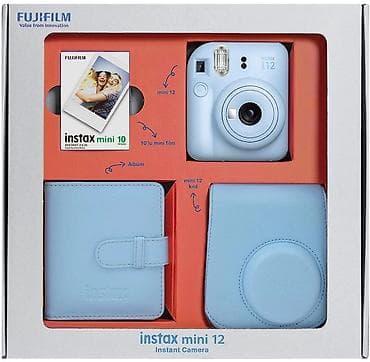FUJIFILM Instax mini 12 – Dərhal Çap Edən Foto Apatı Seti (Pastel