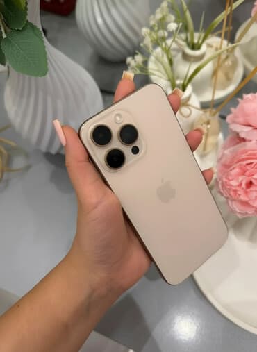 iphone 13 pro ekran qiymeti: IPhone 16 Pro Max, 256 GB, Desert Titanium, Simsiz şarj — 1