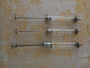 pulsni oksimetar cena: Şpiris (şüşə) çoxistifadəli 4 ədəd - 2 ədəd 5ml və 2 ədəd 10 ml — 3