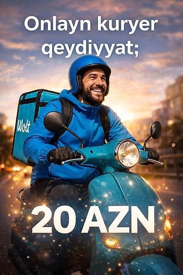 Sürücü-kuryer tələb olunur, Nəqliyyat təmin edilir, Gündəlik ödəniş