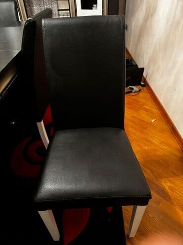 baxca stolu: Qonaq otağı üçün, İşlənmiş, Açılan, Kvadrat masa, 6 stul — 3
