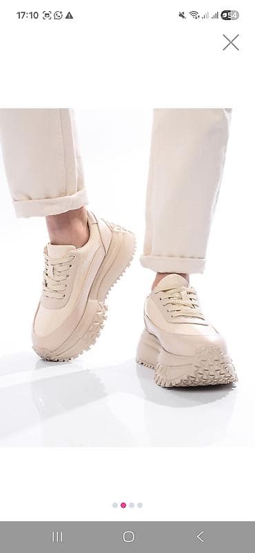 Ölçü: 37.5, rəng - Bej, İşlənmiş