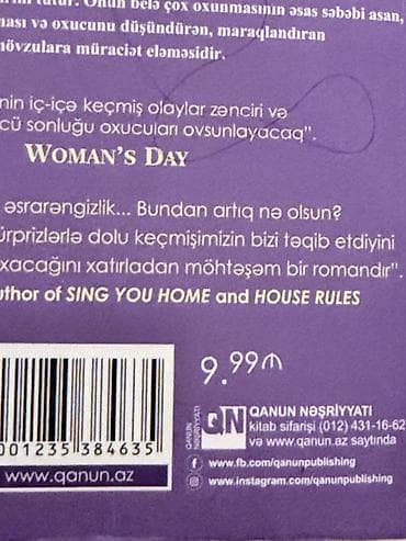 Təzə kimidir Kitab: Mart bənövşələri Müəllif: Sarah Jio Janr: Roman — 2