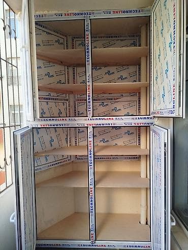 plastic qapi: Yeni İkiqat şüşə paketi Plastik pəncərə, Еni: 100 sm, Uzunluğu: 100 sm, Ödənişli quraşdırma — 6