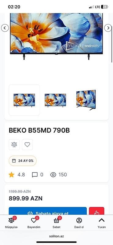 iphone 11 pro irşad: Yeni Televizor Beko LED ekran 55" 4K (3840x2160) — 4