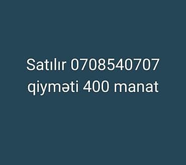 400 manatlıq telefonlar: Nömrə: ( 070 ) ( 8540707 ) — 1