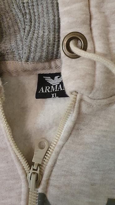 kisi geyimler: Kapüşonlu qadın hudi - Rəng: açıq bej - Ölçü: XL - Material hissiyatı — 3