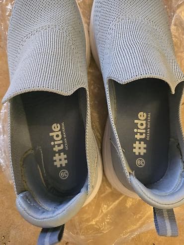 Личные вещи: Məhsul: #tide Ocean Material slip-on idman ayaqqabısı - Rəng: Açıq — 2