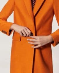 qadınlar üçün təbii dublyonkalar: Palto, Mango, L, rəng - Narıncı — 3