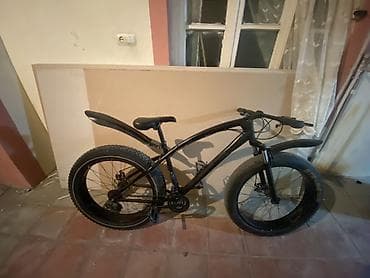 Fatbike tipli dağ velosipedi - Rəng: qara, aerodinamik, qövsvari