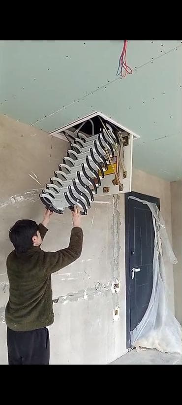 Mexaniki əl alətləri: Çardaq pilləkənləri – Taxta və dəmir modellər, keyfiyyət və estetik — 4