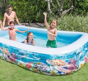 Intex swim center ai̇lə havuzu 3.05m*1.83m*56sm material növü: pcv su