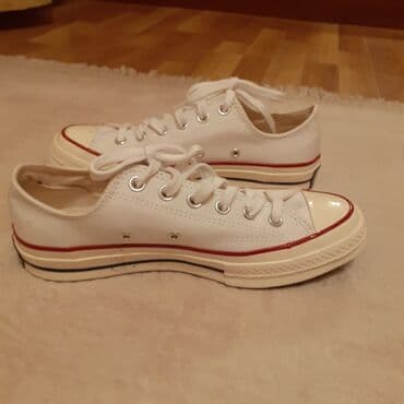 женские кеды converse chuck taylor: Размер: 39, цвет - Белый, Б/у — 3