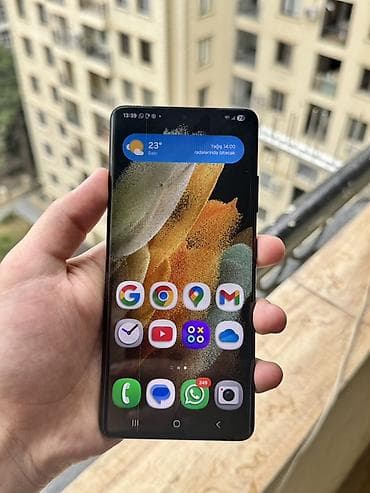 qara çanta: Samsung Galaxy S21 Ultra 5G, 256 GB, rəng - Qara, Simsiz şarj — 9