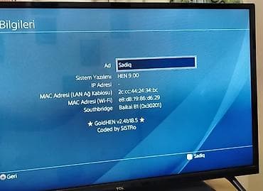 Playstation 4 pro satıram, 1 TB yaddaş, versiya 9.00 praşifkadır — 4