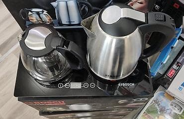 cofe: Elektrik Qoşa çaynik desti Bosch 1.8 litr tutumlu Şüşə sensr altliq — 2
