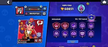 Brawl Stars hesabı – zəngin kosmetik və resurslarla Xüsusiyyətlər: - — 8