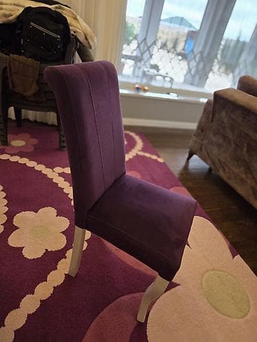 mate: Qonaq otağı üçün, Açılmayan, Dördbucaq masa, 8 stul — 2