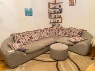 Künc divan, İşlənmiş, Açılmayan, Bazasız, Vеlur parça, Çatdırılma yoxdur