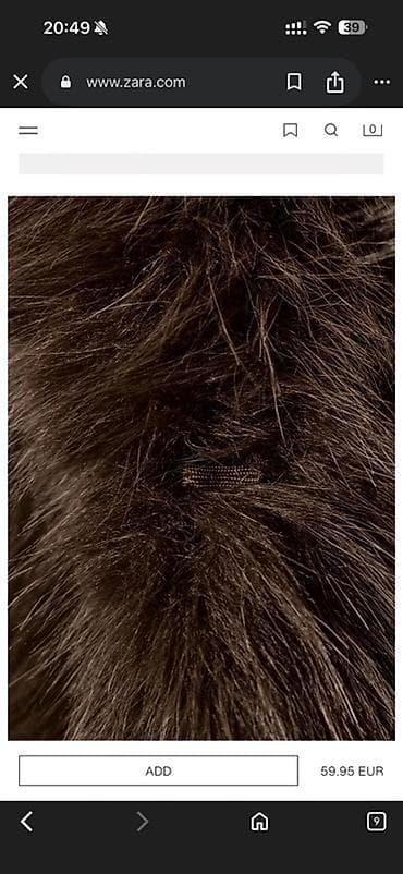 fehle geyimi: Kürk, Zara, S, M, rəng - Qəhvəyi — 4