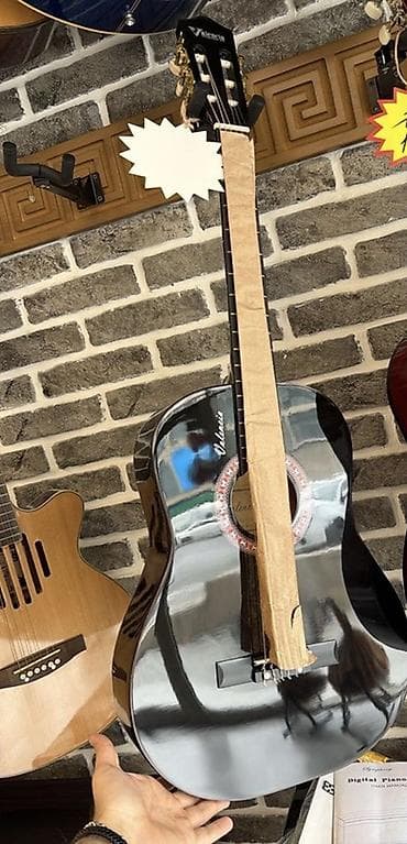 gitara aksesuar: Valencia klassik gitara - Korpus: klassik forma, parlaq qara lak — 1