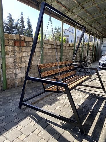 Metall yelləncək həyət və teras üçün. İstənilən dizaynda sifariş — 2