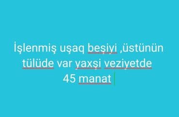 küləkdə ortopedik döşəklər: Oğlan və qız üçün, İşlənmiş, Beşik, Yellənmə mexanizm ilə — 1