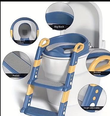 Унитазы для маломобильных людей: Uşaqlar üçün nərdivanlı tualet oturacağı Ünvan Q Qarayev metrosu — 10