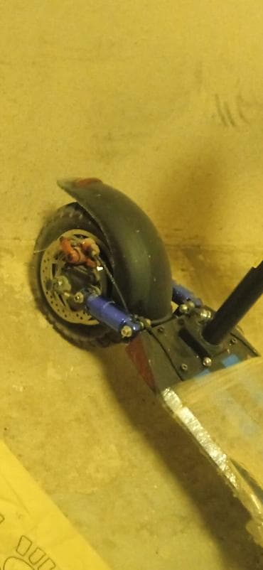 samokat elektrikli: Güclü elektrikli skuter – oturacaqlı, amortizatorlu, iri təkərli — 7