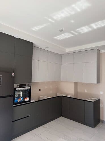 шкаф для стиральной машины: Кухонный гарнитур на заказ, Самозакрывающие петли, МДФ, Нет кредита, Бесплатная доставка — 3