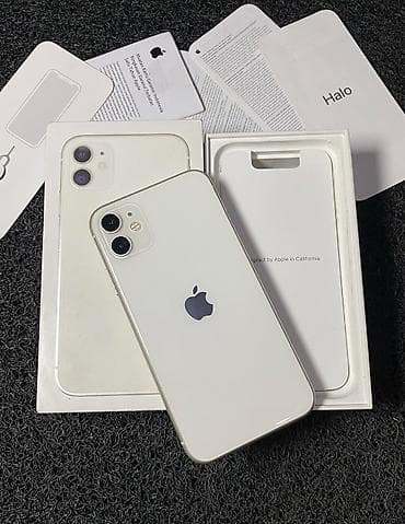 ayfon 10: IPhone 11, 128 GB, Ağ, Zəmanət, Simsiz şarj, Face ID — 1