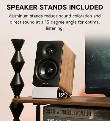 ⚡ Edifier M60 OAK – 66W RMS, Hi-Res Audio, Bluetooth 5.3 ilə Premium — 8