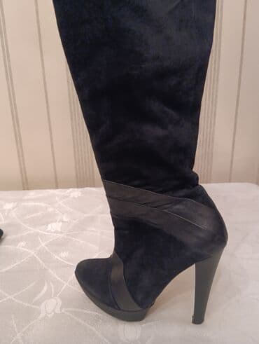 qadın çəkmə: Ölçü: 36, rəng - Qara, Yeni — 2